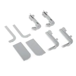 Set di tappi terminali in PVC per profili GOLA - L / Grigio