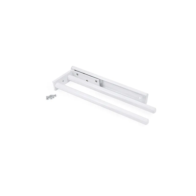 Portasciugamani estraibile a 2 bracci ARNOLD 310 mm / Bianco opaco