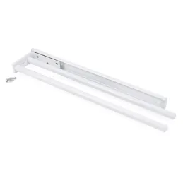 Portasciugamani estraibile a 2 bracci ARNOLD 440 mm / Bianco opaco