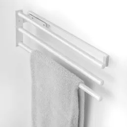 Portasalviette estraibile a 3 bracci ARNOLD 440 mm / Bianco opaco