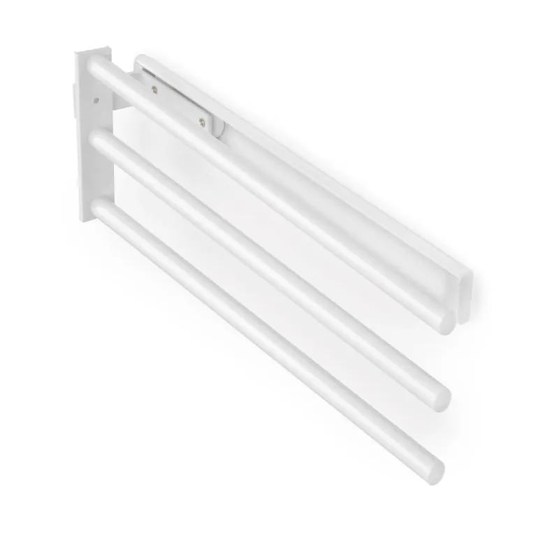 Portasalviette estraibile a 3 bracci ARNOLD 440 mm / Bianco opaco