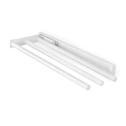 Portasalviette estraibile a 3 bracci ARNOLD 440 mm / Bianco opaco