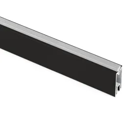 Asta appendiabiti con guarnizione LUXE / Nero strutturato