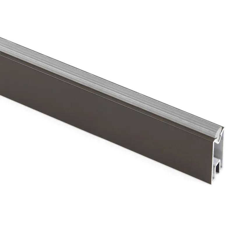 Barra appendiabiti con guarnizione LUXE / Marrone scuro