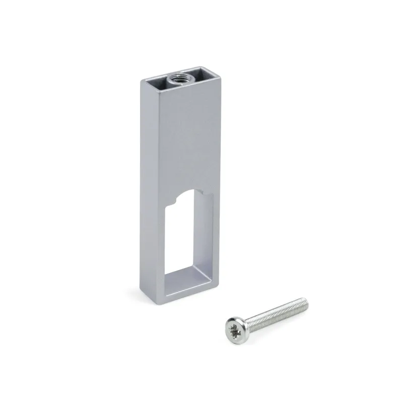 Supporto centrale per barra appendiabiti LUXE / Alluminio
