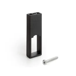 Supporto centrale per asta appendiabiti LUXE / Nero strutturato