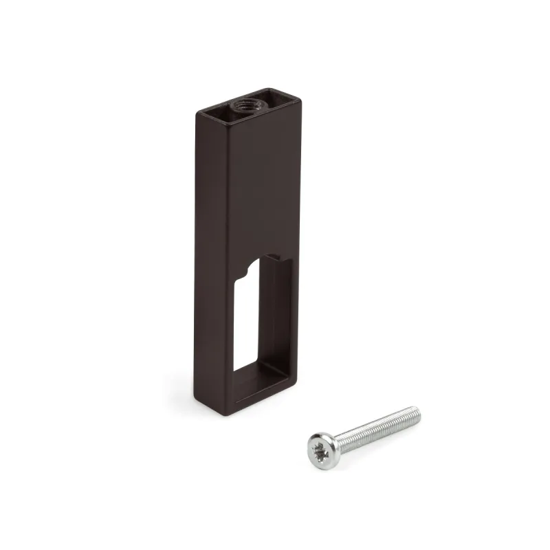Supporto centrale per barra appendiabiti LUXE / Marrone scuro