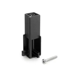 Supporto angolare per barra appendiabiti LUXE / Nero strutturato