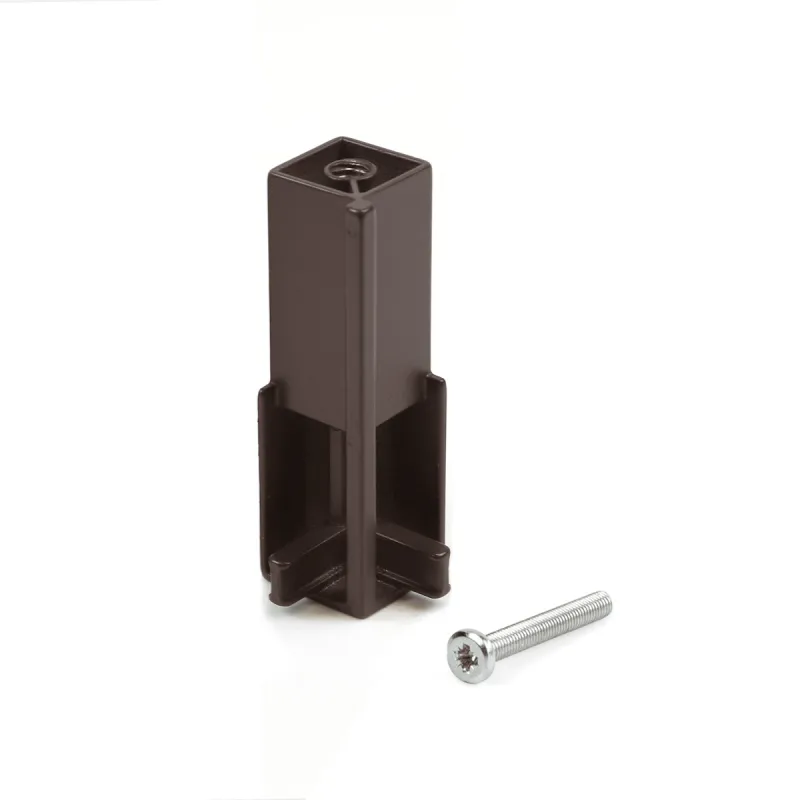 Supporto angolare per barra appendiabiti LUXE / Marrone scuro
