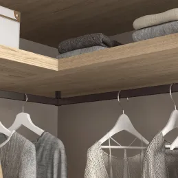 Supporto angolare per barra appendiabiti LUXE / Marrone scuro