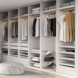 Set di terminali per barra appendiabiti LUXE – montaggio superiore / Beige