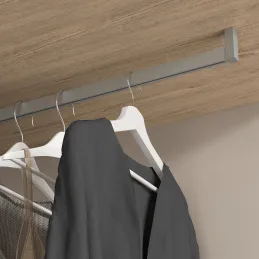 Set di terminali per barra appendiabiti LUXE – montaggio superiore / Beige