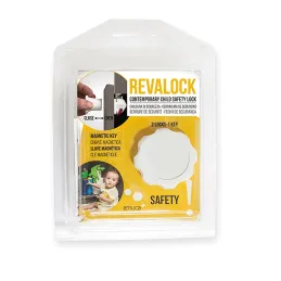 Serratura di sicurezza magnetica – 2 pezzi REVALOCK / Bianca