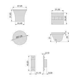 Serratura di sicurezza magnetica – 2 pezzi REVALOCK / Bianca