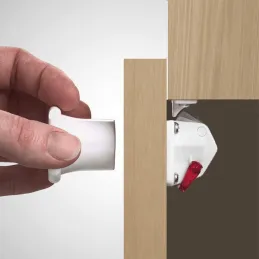 Serratura di sicurezza magnetica – 2 pezzi REVALOCK / Bianca