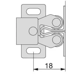 Blocca ante di sicurezza – 10 pz / Nichel