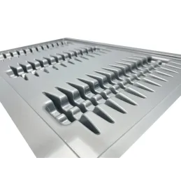 Portapiatti per cassetto da 800 mm / Grigio metallizzato
