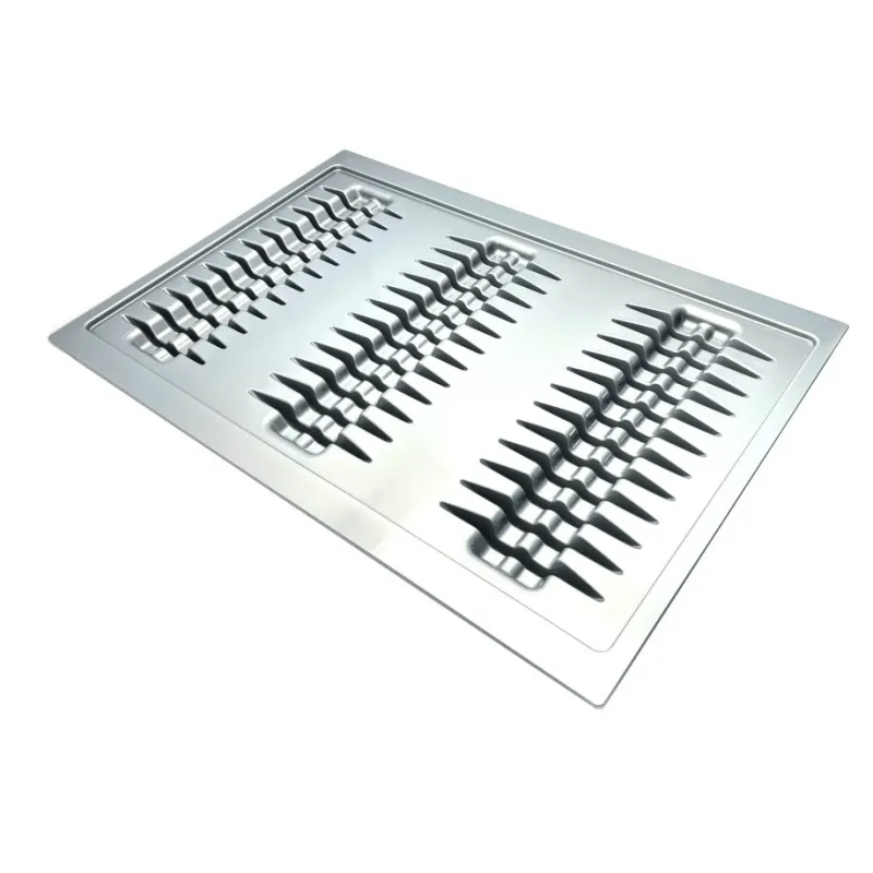 Portapiatti per cassetto da 800 mm / Grigio metallizzato