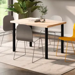 Set di 4 gambe da tavolo ORION / Nero opaco