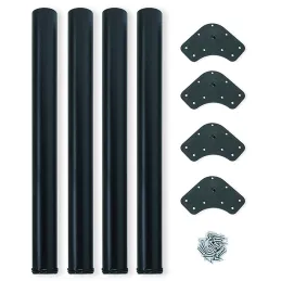 Set di 4 gambe da tavolo ORION / Nero opaco