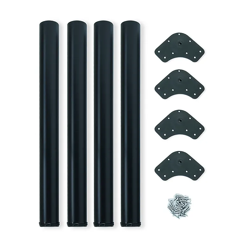 Set di 4 gambe da tavolo ORION / Nero opaco