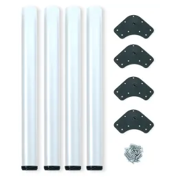 Set di 4 gambe per tavolo ORION / Bianco opaco