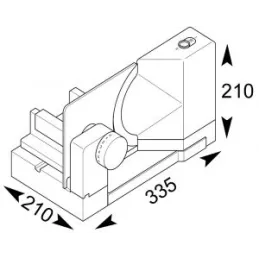 Affettatrice da incasso per mobile RITTER E118
