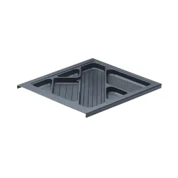Cassetto estraibile portamatite da 500 mm con chiusura ammortizzata / Nero