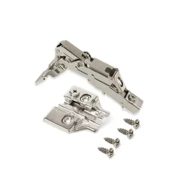Cerniera a scodellino CLIP 165° con ammortizzazione EXLUSIVE e piastra 3D