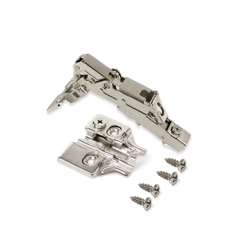 Cerniera a scodellino CLIP 165° con ammortizzazione EXLUSIVE e piastra 3D