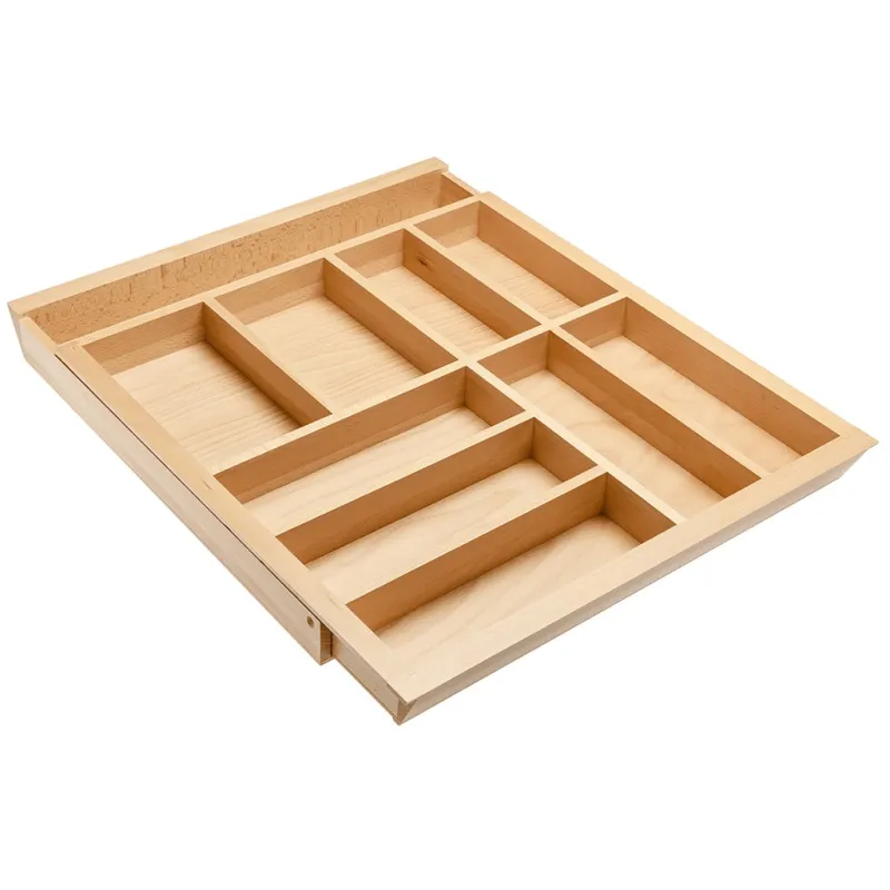 Portaposate regolabile in legno UNIVERS, profondità fino a 500 mm / Faggio