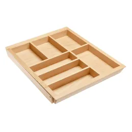 Portaposate regolabile in legno UNIVERS, profondità 450 mm / Faggio