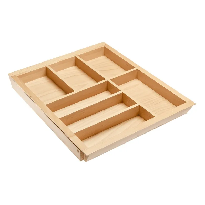 Portaposate regolabile in legno UNIVERS, profondità 450 mm / Faggio
