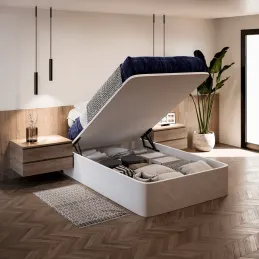 Set di meccanismo di sollevamento del letto con pistoni, lunghezza CANAPE 135 / Nero