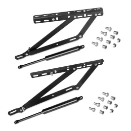 Set di meccanismo di sollevamento del letto con pistoni per larghezza CANAPE 90 / Nero