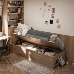 Set di meccanismo di sollevamento del letto con pistoni per larghezza CANAPE 90 / Nero