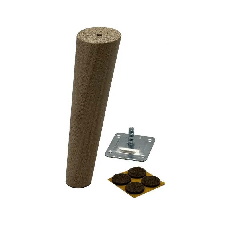Gamba in legno per mobili D45 AGOS / Rovere verniciato