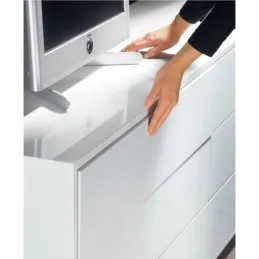Guide scorrevoli a sfere con chiusura ammortizzata e apertura senza maniglia, 45 mm LUX