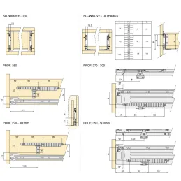 Ammortizzatore per guide standard e metalbox / Antracite