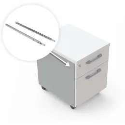 Guida di scorrimento con cuscinetti per scanalatura da 17 mm EURON