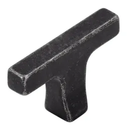 Pomello ROMEO / Ferro nero spazzolato