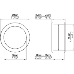 Maniglia doppia DUBAI / Acciaio inox