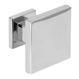 Pomolo a bottone EMA MAXI / Cromo lucido