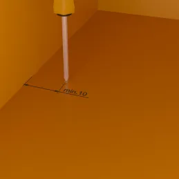 Set di 2 aste appendiabiti con guarnizione LUXE e supporti / Beige