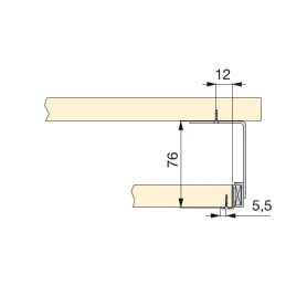 Semplice ripiano estraibile per tastiera / Grigio
