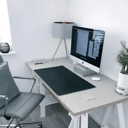 Semplice ripiano estraibile per tastiera / Grigio