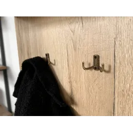 Appendiabiti per mobili BRUNO Mini / Ottone anticato