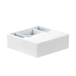 Piedino in plastica 20 mm 60x60 / Bianco