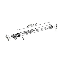 Rallentatore per porte a binario K-075