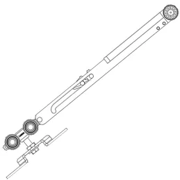 Rallentatore per porte a binario K-075